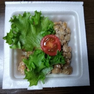 レタス・トマト　サラダ風納豆